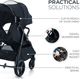 Wózek Kinderkraft Rine Classic Black (5902533922147) (KSRINE00BLK0000) - obraz 9