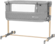 Приставне ліжечко-люлька KinderKraft Neste Grow Light Grey Full Wood (KCNEGR00LGR000W) - зображення 1
