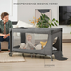 Ліжко-манеж Kinderkraft Joy 2 Dark Grey (KLJOY02DGR00000) - зображення 5