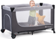 Кровать-манеж Kinderkraft Leody Grey (KCLEOD00GRY0000) - зображення 8
