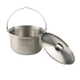 Казанок туристичний з нержавіючої сталі Tribe Family Pot 3.5 л з кришкою і чохлом (T-FH-0005-metal) - изображение 3