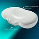 Подушка ортопедическая CloudTherapy IDEIA 65×40×10 см, анатомическая с эффектом памяти, наволочкой и сумкой для хранения, серая (8-35858*002) - изображение 2