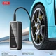 Автомобильный Насос Компрессор Аккумуляторный XO CZ018 |85 Ват, 23-25 Л/МИН с LED дисплеем, фонариком 5000 mAh I Черный - изображение 7