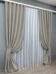 Комплект готових штор VR-Textil Блекаут Midnight № 1672ш Сіро-бежевий 100х290 см 2 шт (31-825) - зображення 3