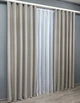 Комплект готових штор VR-Textil Блекаут Midnight № 1672ш Сіро-бежевий 100х290 см 2 шт (31-825) - зображення 4