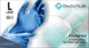 Упаковка перчаток DeutschLab осмотровых нитриловых текстурированных нестерильных без пудры Размер L 100 шт + 100 шт Голубые (453460232-1) - изображение 2