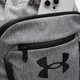 Рюкзак спортивный 22 л тканевый вмещает формат А4 Under Armour UA Hustle Sackpack 6000519-025 Серый (198632084083) - изображение 4