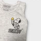 Майка Primark дитяча на хлопчика бавовняна з малюнком на спині Снупі Snoopy 62 см (0-3 міс) сіра - изображение 2