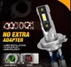 Mіні LED лампа H7 Xplus світлодіодна з обманкою розмір 1:1 Вузький діод Правильний пучок світла н 12в-24в 1шт - зображення 2