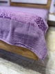 Простынь махровая Евро 200х220 см Фуксия - изображение 3