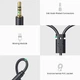 Аудіо кабель перехідник UGREEN AV109 3.5mm Male to 2RCA Female Cable 0.25м Black - зображення 4