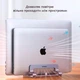 Вертикальная подставка для ноутбука на стол UGREEN LP258 Vertical Laptop Stand Dual-slot держатель для макбук на два устройства серый (60643) - изображение 3