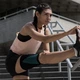 Рукава компрессионные для бедер Reebok KNITTED COMPRESSION THIGH SLEEVE 2 шт. черно-бирюзовые M RRSL-15534 - изображение 6