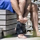 Фиксатор щиколотки Reebok ANKLE SUPPORT черно-серый L RRSU-13125 - изображение 6