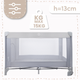 Кроватка-манеж MalPlay 60x120 см серая: С матрасом и сумкой для путешествий - изображение 7