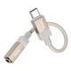 Адаптер перехідник Hoco UPA32C Type-C to Jack 3.5, 15cm, gold - зображення 3