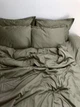 Комплект постільної білизни Cozy класичний мох Односпальний 140*200 см, простирадло 90*200*20 на резинці - изображение 1