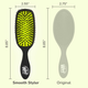 Szczotka do włosów Wet Brush Shine Enhancer Czarno-seledynowa (736658946789) - obraz 3