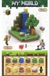 Магнитный конструктор Minecraft Водоспад на 128 кубиков Без бренду - изображение 1