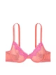 Комплект белья (лиф+трусики стринги) с кружевом Victoria's Secret (583986551249) Tease Lace-Trim 70B/XS оранжевий - изображение 6