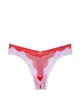 Комплект белья (лиф+трусики стринги) с кружевом Victoria's Secret Tease Lace-Trim 70B/XS красный - изображение 8