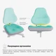 Крісло Mealux Onyx TG (Y-110 TG) Бірюзовий / Сірий - зображення 7