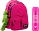 Набір YES Термос Happy Girls 420 мл + Рюкзак  by Andre Tan T-129 Hand 40х30х14 см 17 л Pink (SET_YES_9) - зображення 1