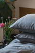 Комплект постельного белья Ecotton Евро 210х220 см Premium вышивка + кант Natural Grey Сатин (25091_000) - изображение 3