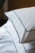 Комплект постельного белья Ecotton Евро 210х220 см Premium вышивка + кант Синий Перкаль (25140_000) - изображение 3