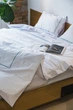 Комплект постельного белья Ecotton Евро 210х220 см Premium вышивка + кант Зеленый Перкаль (25139_000) - изображение 2