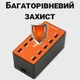Багатопортовий мережевий зарядний пристрій на 10 USB роз'ємів Addap MCS-A5B, док-станція для зарядки, 50W, Orange - изображение 7