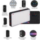 Світлодіодна RGB накамерна лампа, заповнююче відео світло для студії Andoer W140RGB | Кольорова LED панель, 8W - зображення 6