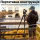 Розкладний алюмінієвий штатив Andoer TR-04, студійний трипод для камери / смартфона, 150 см, Чорний - зображення 2