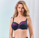 Бюстгальтер Lanny Mode 95G графит, с кружевом, гладкий, лифчик, тонкий поролон, ланни моде - изображение 8