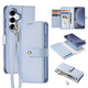 Etui z klapką DUX Ducis Lawa na Samsung Galaxy S25+ z odlaczanym portfelem magnetycznym Blue (6971824162264) - obraz 3