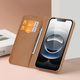 Etui z klapką DUX Ducis Hivo na Apple iPhone 16e z ochrona RFID Brown (6971824158724) - obraz 3