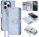 Etui z klapką DUX Ducis Lawa na Apple iPhone 16 Pro z odlaczanym portfelem magnetycznym Light Blue (6934913004982) - obraz 2