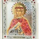Икона "Святая Юлия (Иулия)" на стекле в белой раме - изображение 3