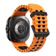 Перфорований ремінець broband Classic Color для Samsung Galaxy Watch Ultra (2025) – помаранчево-чорний (силікон) - зображення 1