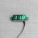 Вольтметр постійного струму LED 0,28" 0 - 30.0 В захист від переполюсування зелений - зображення 1