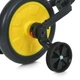 Детский велосипед-беговел MBB 1012-4 2в1 PROFI KIDS 12" с педалями и дополнительными колёсами, черно-желтый - изображение 5