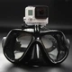 Профессиональная подводная маска для дайвинга с держателем для камеры GoPro Black - изображение 2