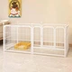 Металлический вольер для домашних животных Springos 120 x 60 x 60 см Белый - зображення 3