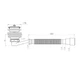 Сифон Waterstal SE 3860 для душу. піддона 1 1/2″ низький з гофрою 32х32/40/50 - зображення 2