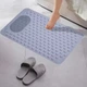 Килимок для ванної кімнати та силіконовий душ з присосками сірий 50х80 см (JDT-0847794) - зображення 3