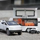 Коллекционная моделька Tesla Cybertruck с прицепом трейлером металлическая машинка игрушка с подсветкой и звуковыми эффектами Серый (8028281) - изображение 6