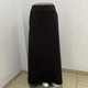 Юбка в пол с двумя карманами длинная плотная стрейч 50 коричневая - изображение 1