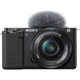 Бездзеркальний фотоапарат SONY ZV-E10 24Мп / CMOS / 4K 120fps / 20Х зум / Bluetooth / Чорний (ZVE10LB.CEC) + об'єктив Sony ZV-E10L 16-50mm f/3.5-6.3 Б/В - зображення 1