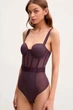 Боді DKNY 75D Сливовий (95305) - зображення 3