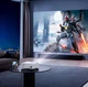 Безпровідний WiFi/Bluetooth Портативний Проектор Hoco DT3 Smart electric Focus projector (1080P Android version)|2.4G/5G, AUX/USB/AV/HDTV| Білий - зображення 5